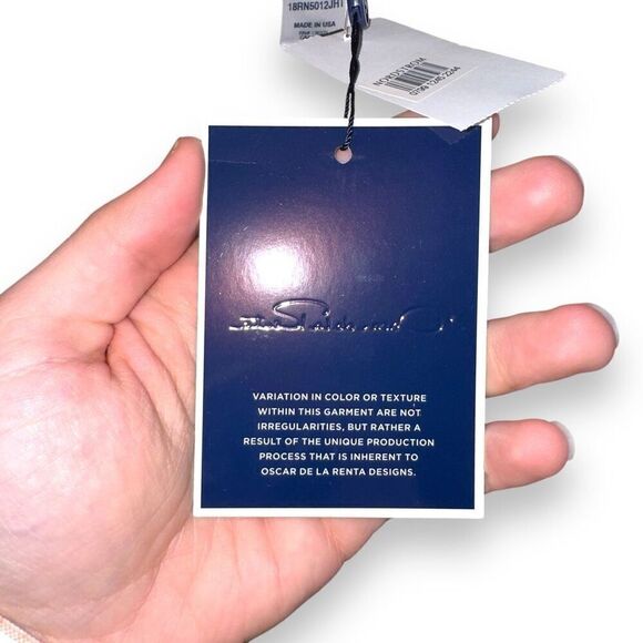 NWT Oscar De La Renta Bicolor Houndstooth Tweed Jacket Sz 14 - Picture 5 of 10